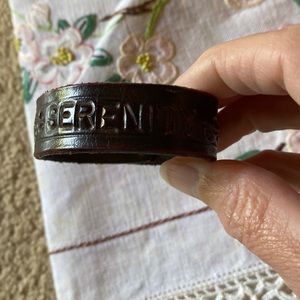Leather “Serenity” bracelet